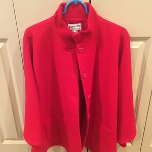 Pendleton Red wool cape
